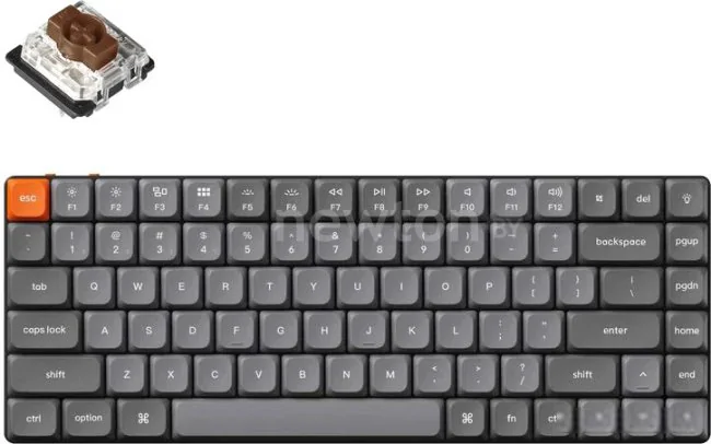 Клавиатура Keychron K3 Max White LED K3M-A3-RU (Gateron Low Profile Brown)