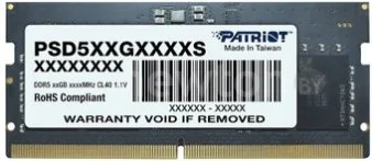 Оперативная память Patriot Signature Line 16ГБ DDR5 SODIMM 5200 МГц PSD516G520081S