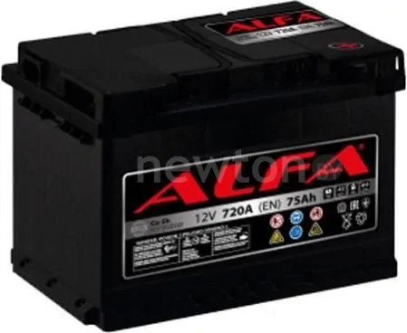 Автомобильный аккумулятор ALFA Hybrid 75 R low (75 А·ч)