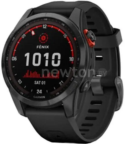 Умные часы Garmin Fenix 7S Solar 42 мм (сланцево-серый/черный)