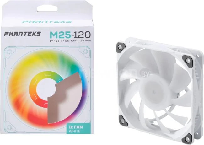 Вентилятор для корпуса Phanteks M25-120 D-RGB PH-F120M25_DRGB_PWM_WT01