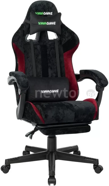 Игровое (геймерское) кресло VMM Game Throne Velour OT-B31-VRBKRD (черный/красный)