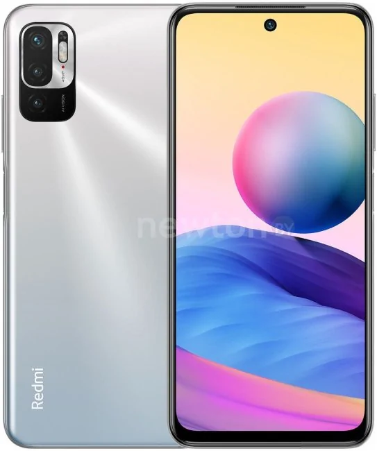 Телефон Xiaomi Redmi Note 10T 4GB/128GB с NFC (серебристый хром)