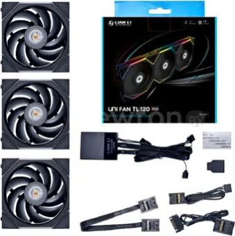 Комплект вентиляторов для корпуса с контроллером Lian Li Uni Fan TL 120 Triple Pack G99.12TL3B.00