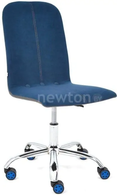 Кресло TetChair Rio (флок, синий/серый)