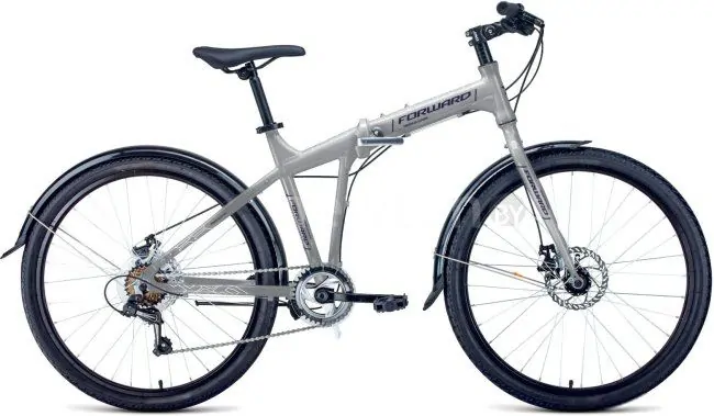 Велосипед Forward Tracer 26 2.0 disc 2021 (серый)