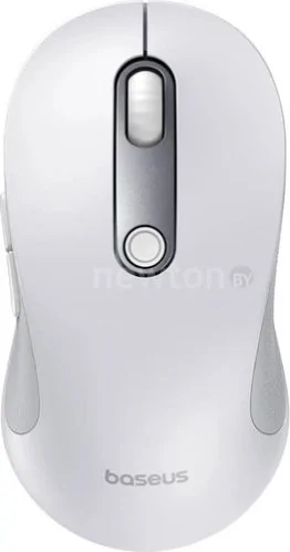 Мышь Baseus F02 Ergonomic Wireless Mouse (белый, с батарейкой в комплекте)