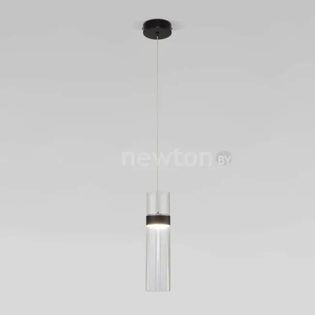 Подвесная люстра Евросвет Lumen 50244/1 LED черный/прозрачный
