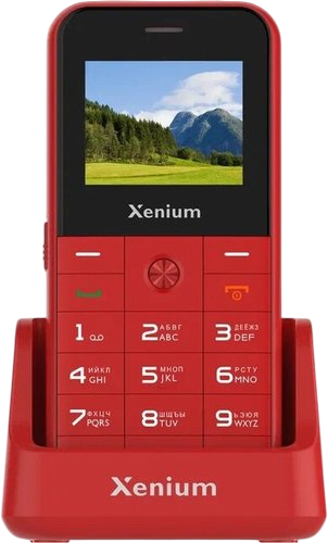 Кнопочный телефон Xenium X718 (красный)