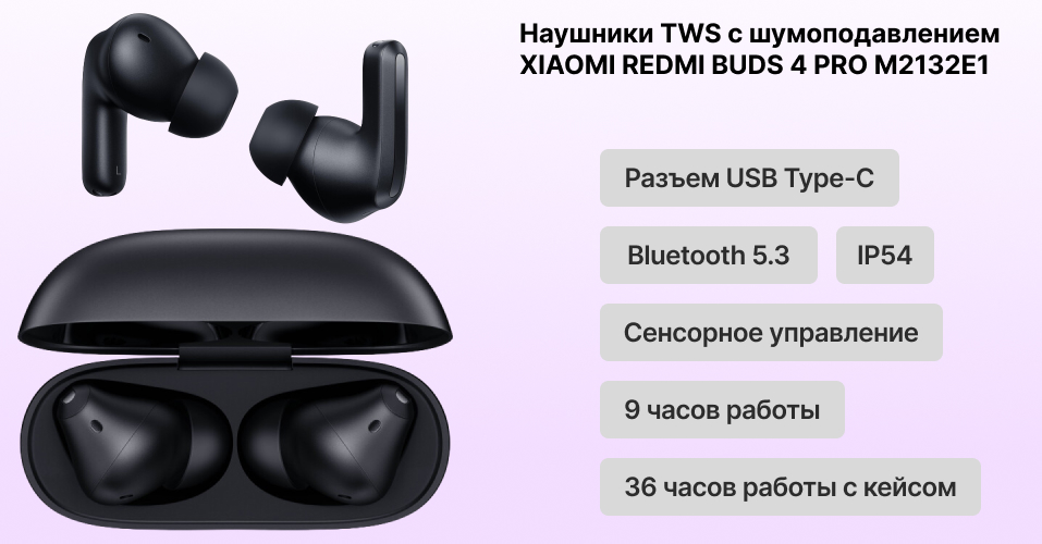 Наушники Xiaomi Redmi Buds 4 Pro в Newton.by