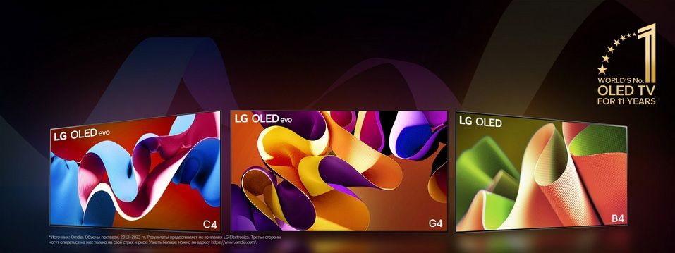 Телевизоры LG: C4, B4, G4