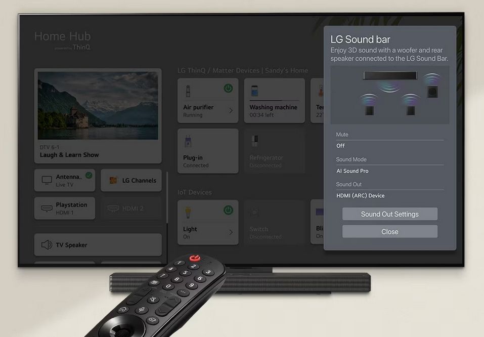 Телевизор Smart TV OLED evo AI C4 с пультом